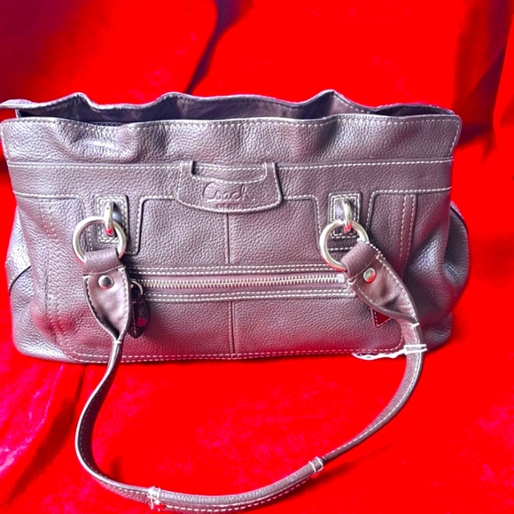 🎆SALE Coach Classy Soft Leather Brown Shoulder Bag Excellent Condition! - Picture 3 of 13
